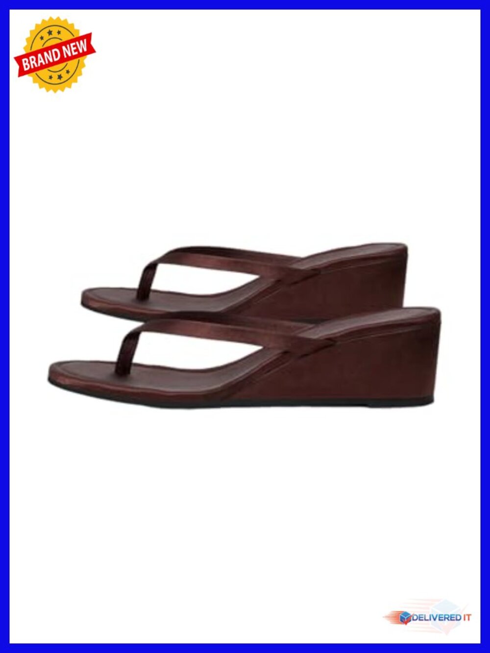 Wedge Sandals Open Toe Slip On Thong Platform Flip Flops